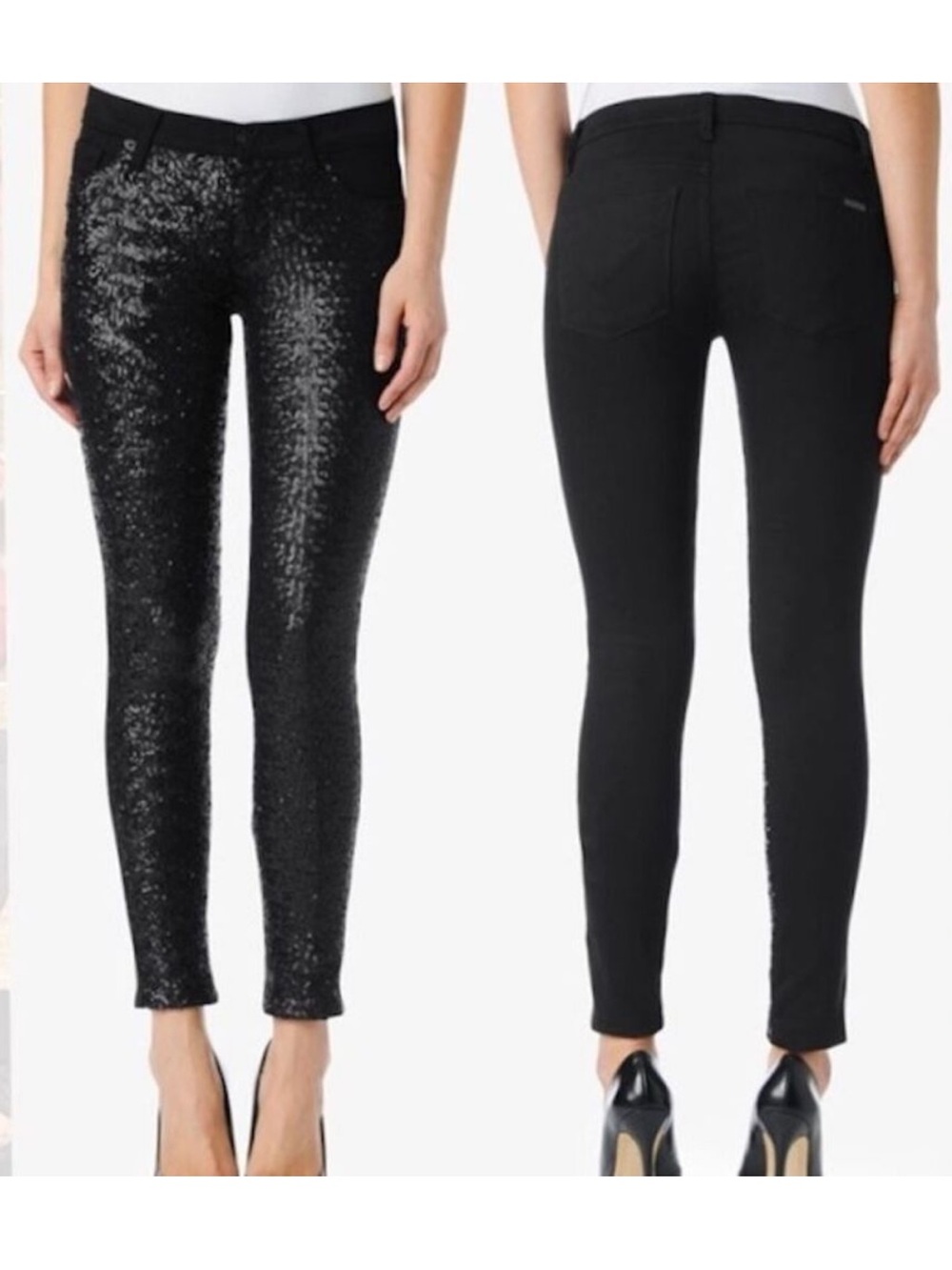 Hudson Krista Sequin Super Skinny Jeans